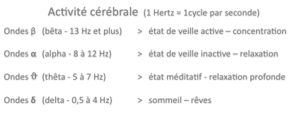 Mécanismes de la stimulation audiovisuelle à fréquence variable